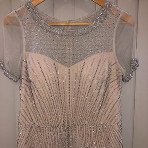 Beautiful beaded Adrianna Papell gown/dress